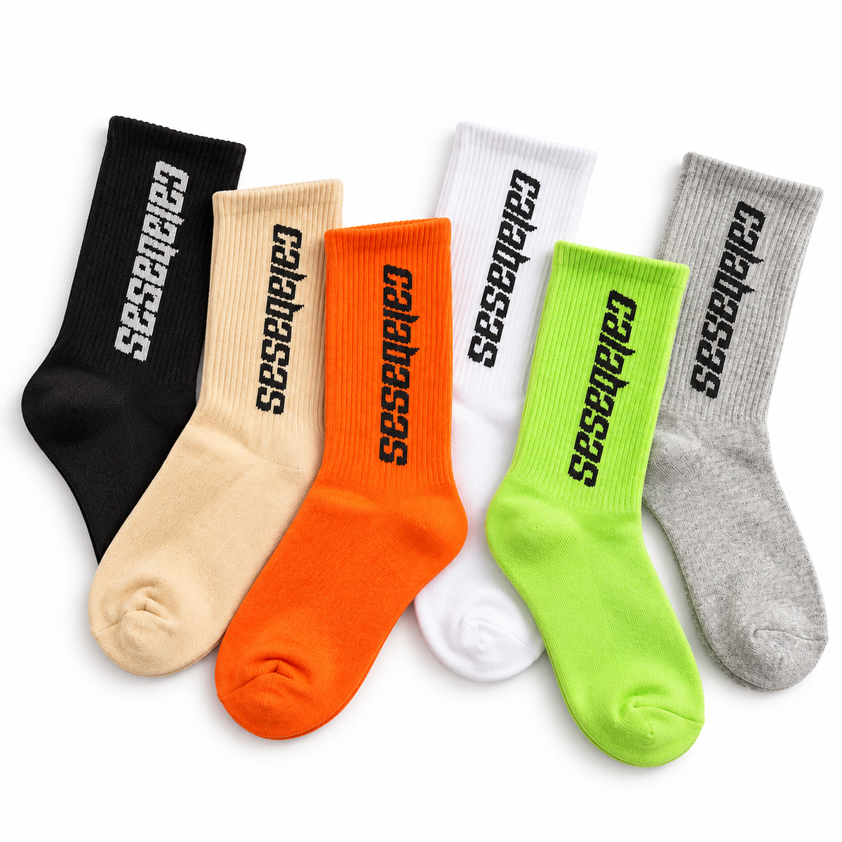 COLOR CREW SOCKS -  MOBDUSK
